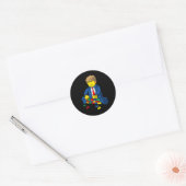 ドナルド・トランプがTの壁を作る ラウンドシール (封筒)