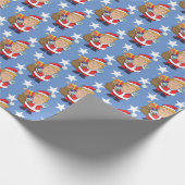 ドナルド・トランプすてき・サンタクロース大統領 ラッピングペーパー (角)