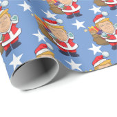 ドナルド・トランプすてき・サンタクロース大統領 ラッピングペーパー (ロールコーナー)