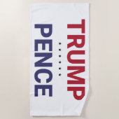 ドナルド・トランプとマイク・ペンス（2020年米国選挙） ビーチタオル (正面)