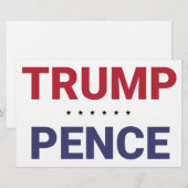 ドナルド・トランプとマイク・ペンス（2020年米国選挙） 便箋 (正面/裏面)