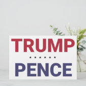 ドナルド・トランプとマイク・ペンス（2020年米国選挙） 便箋 (スタンド正面)