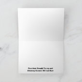 ドナルド·トランプとAGウィリアム·バー カード (内部)