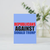 ドナルド・トランプに対する共和党 ポストカード (スタンド正面)