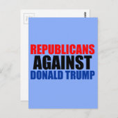 ドナルド・トランプに対する共和党 ポストカード (正面/裏面)
