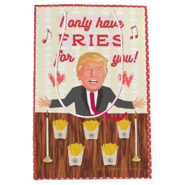 ドナルド・トランプのおもしろいなファースト・フードはバレンタインデーを揚げます ミディアムペーパーバッグ