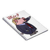 ドナルド・トランプのおもしろいなブタの政治漫画 ノートブック (右側)