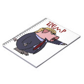 ドナルド・トランプのおもしろいなブタの政治漫画 ノートブック (左側)