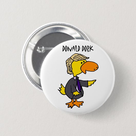 ドナルド・トランプのおもしろいな田舎くさい人の政治漫画 缶バッジ (正面&裏面)