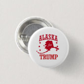 ドナルド・トランプのためのアラスカ 缶バッジ (正面&裏面)