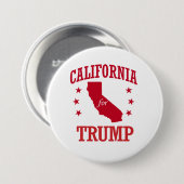 ドナルド・トランプのためのカリフォルニア 缶バッジ (正面&裏面)