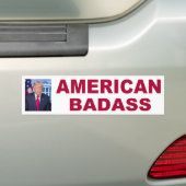 ドナルド・トランプのアメリカ人Badass 2020年 バンパーステッカー (車上)