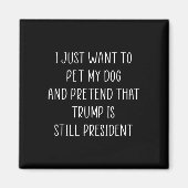 ドナルド・トランプのギフトは私の犬の共和党の保守派をペット マグネット (正面)