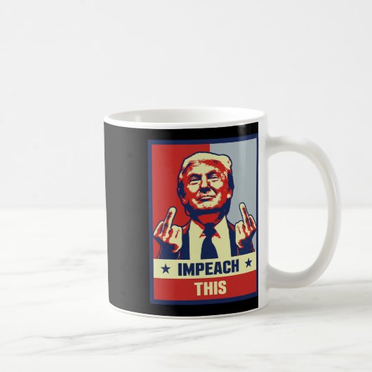 ドナルド・トランプのギフト共和党の保守的な弾劾 コーヒーマグカップ (右)