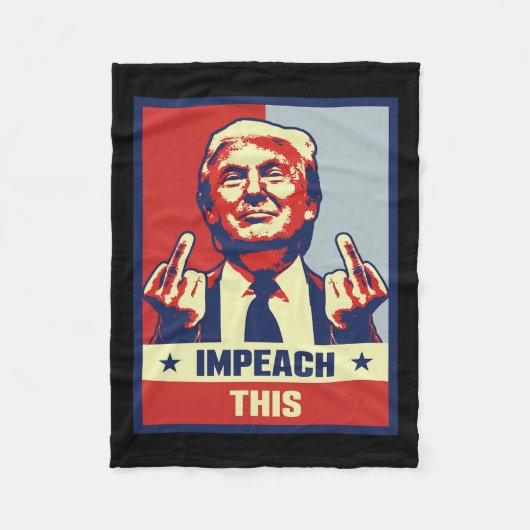 ドナルド・トランプのギフト共和党の保守的な弾劾 フリースブランケット (正面)