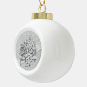 ドナルド・トランプのクリスマスの願い セラミックボールオーナメント (右)