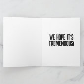 ドナルド・トランプのクリスマスカード（お名前入り） サンキューカード (内部)