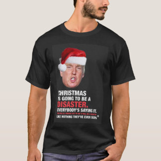 ドナルド・トランプのクリスマス災害挨拶カード Tシャツ