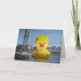 ドナルド・トランプのゴム製黄色いアヒルの挨拶状 カード