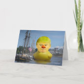 ドナルド・トランプのゴム製黄色いアヒルの挨拶状 カード (正面)
