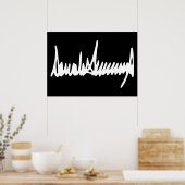 ドナルド・トランプのサイン ポスター (キッチン)