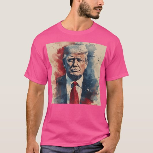 ドナルド・トランプのスケッチ Tシャツ (正面)