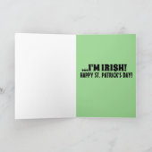 ドナルド・トランプのセント・パトリック・デーの面白いグリーティングカード カード (内部)