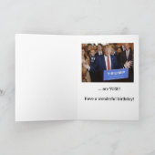 ドナルド・トランプのバースデー・カード -- ケーキおよびプレゼント カード (内部)