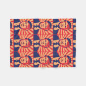 ドナルド・トランプのプロパガンダのスタイル フリースブランケット (正面(横))