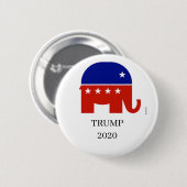 ドナルド・トランプの共和党員2020年の大統領のなボタン 缶バッジ (正面&裏面)