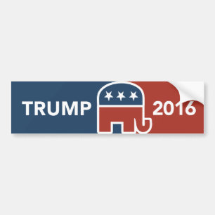 ドナルド・トランプの共和党象のバンパーステッカー バンパーステッカー