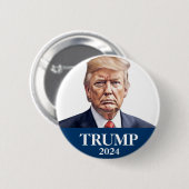 ドナルド・トランプの写真 – 社長 – 十分Pinbakは述べた 缶バッジ (正面&裏面)