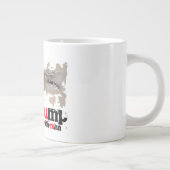 ドナルド・トランプの大統領はアメリカを素晴らしく再度させます ジャンボコーヒーマグカップ (右)