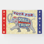 ドナルド・トランプの大統領2016共和党員象 横断幕 (横)