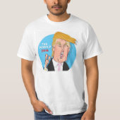 ドナルド・トランプの大統領2016年の漫画のTシャツ Tシャツ (正面)