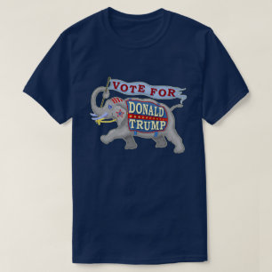 ドナルド・トランプの大統領2020共和党員象 Tシャツ