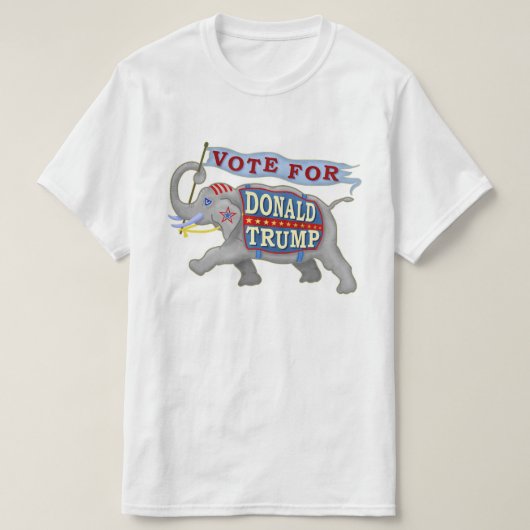 ドナルド・トランプの大統領2020共和党員象 Tシャツ (デザイン正面)