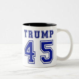 ドナルド・トランプの大統領Blueの白いコーヒーカップのマグ ツートーンマグカップ