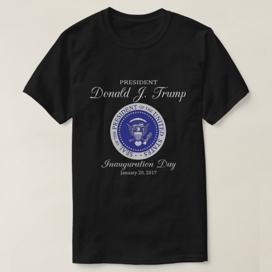 ドナルド・トランプの就任式日 Tシャツ (デザイン正面)