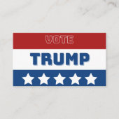 ドナルド・トランプの投票カード コーリングカード (正面)