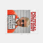 ドナルド・トランプの政治的な魔女狩り フリースブランケット (正面(横))