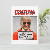 ドナルド・トランプの政治的な魔女狩り 招待状 (スタンド正面)