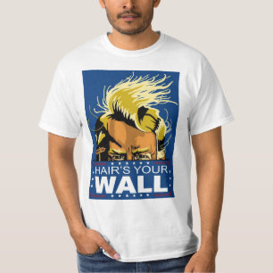 ドナルド・トランプの毛のあなたの壁の人の基本的なTシャツ Tシャツ