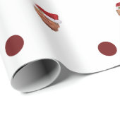 ドナルド・トランプの水玉模様のクリスマスの包装紙 ラッピングペーパー (ロールコーナー)