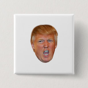 ドナルド・トランプの浮遊頭部 缶バッジ