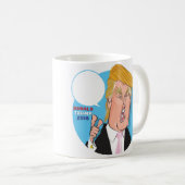 ドナルド・トランプの漫画のコーヒー・マグ-キャプションを書きます コーヒーマグカップ (正面右)