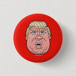 ドナルド・トランプの漫画の顔2016ボタンかピン 缶バッジ