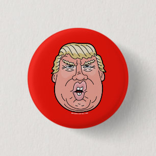 ドナルド・トランプの漫画の顔2016ボタンかピン 缶バッジ