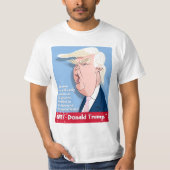 ドナルド・トランプの漫画のTシャツ: すばらしい大統領 Tシャツ (正面)