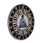 ドナルド・トランプの漫画ポートレート ダーツボード (正面左)